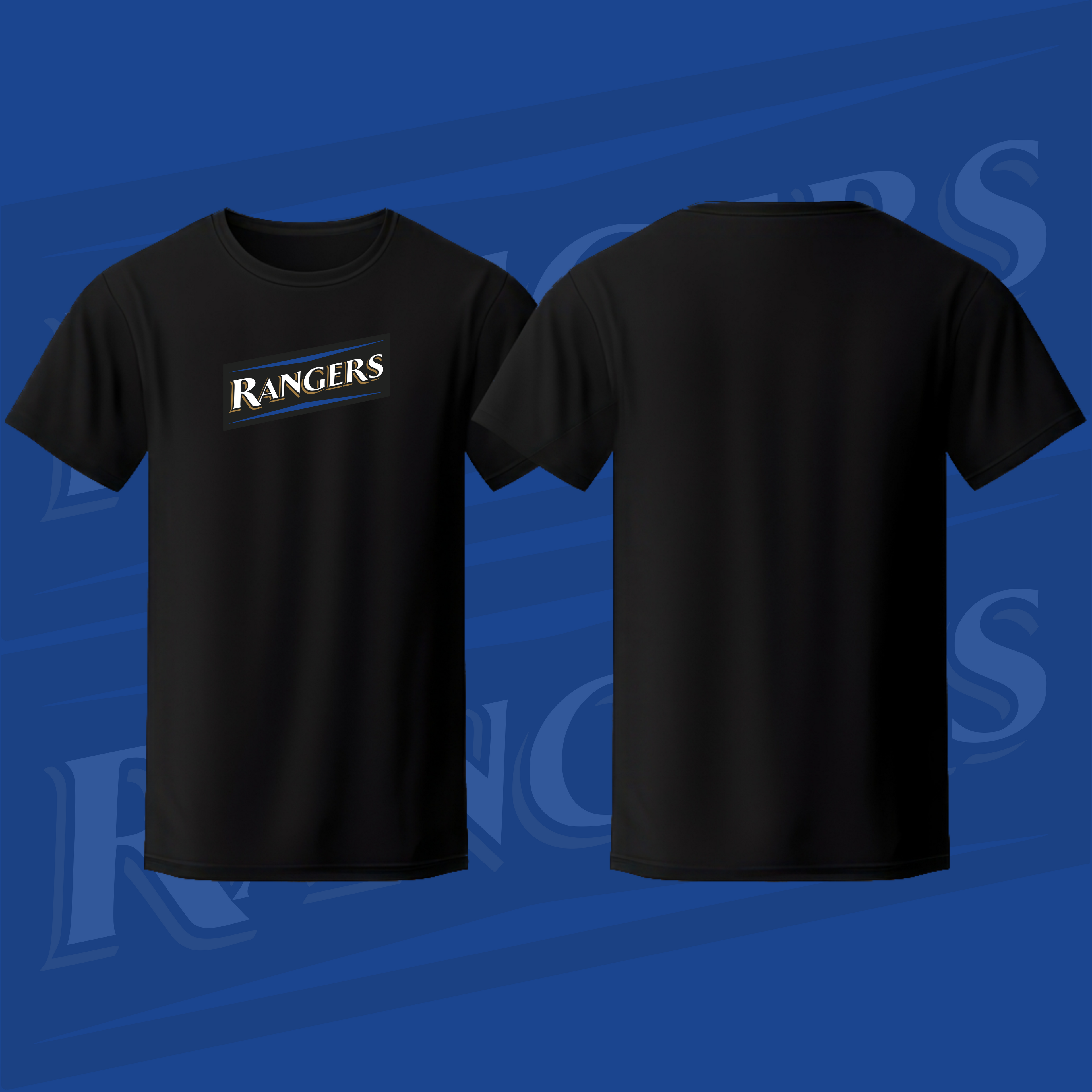 Adults 'Rangers Box Logo' T-Shirt