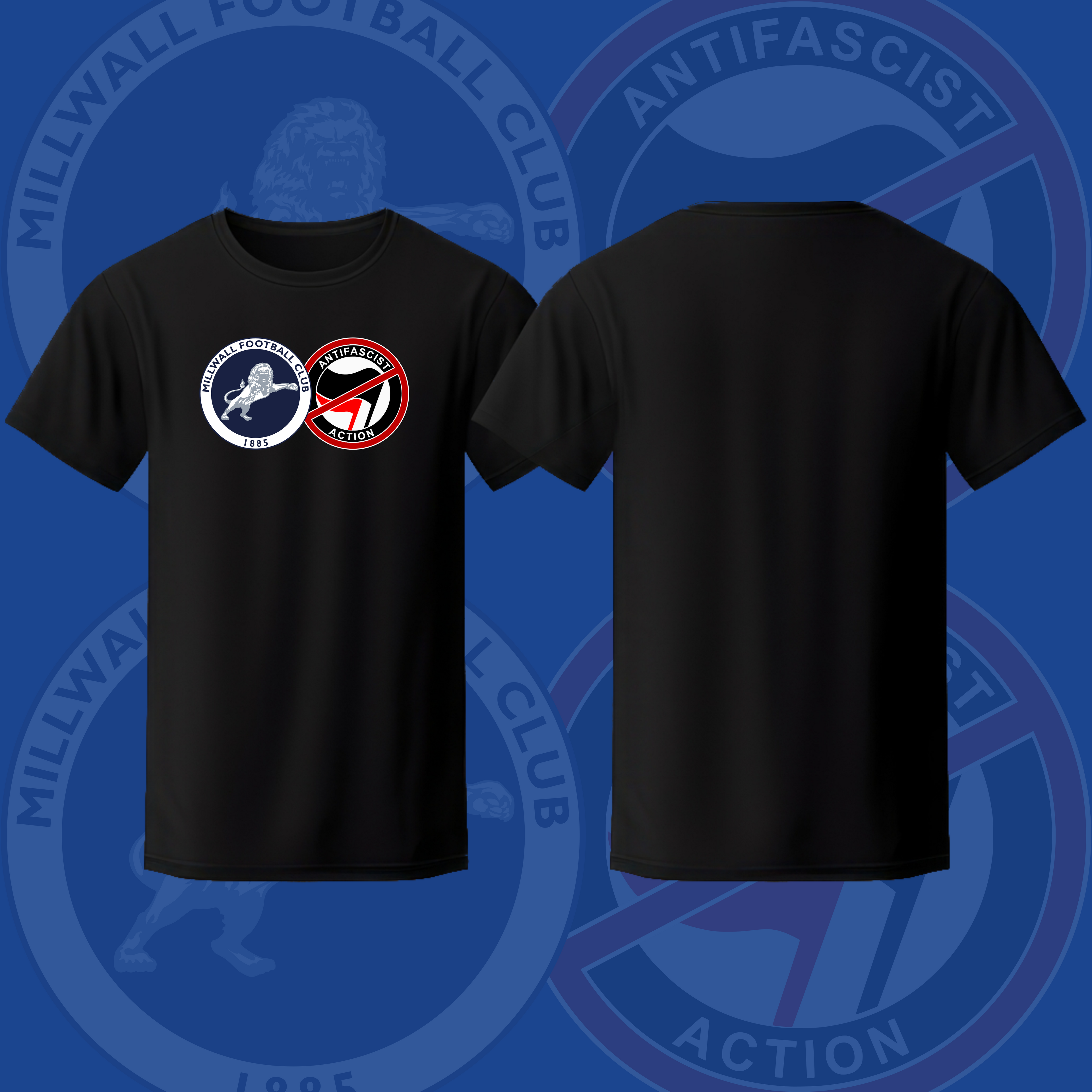 Adults Millwall Anti Antifa T-Shirt