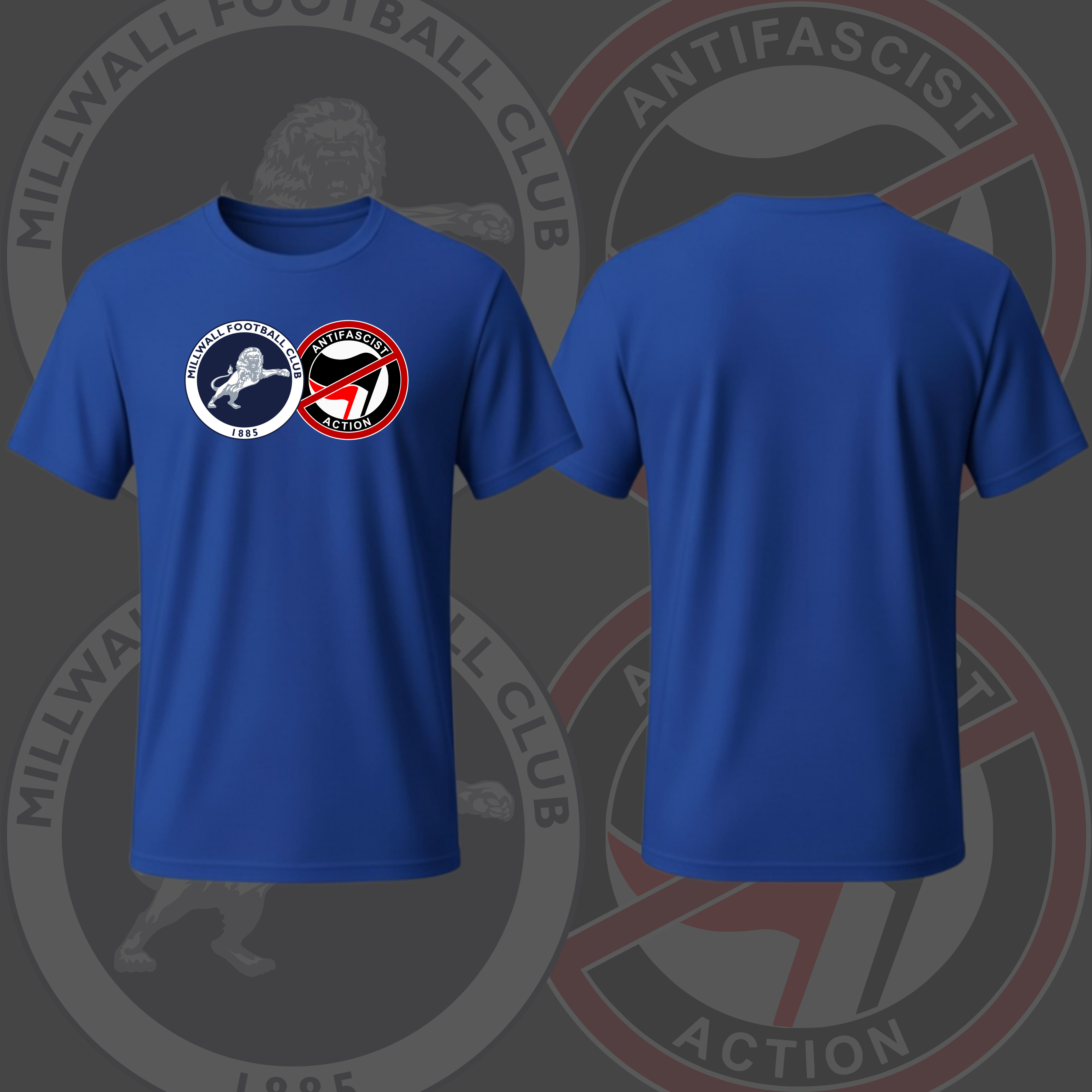 Adults Millwall Anti Antifa T-Shirt