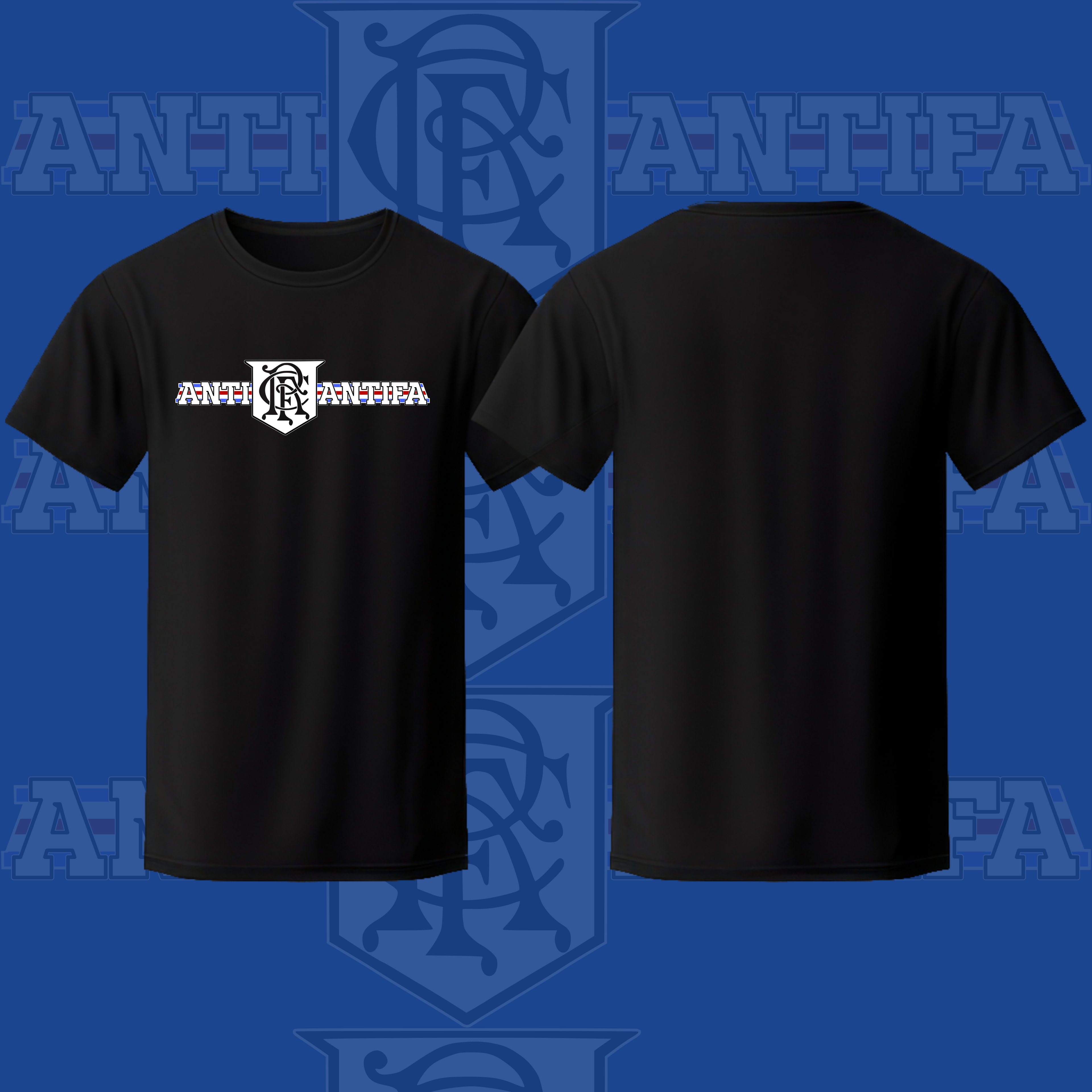 Adults Rangers Anti-Antifa T-Shirt