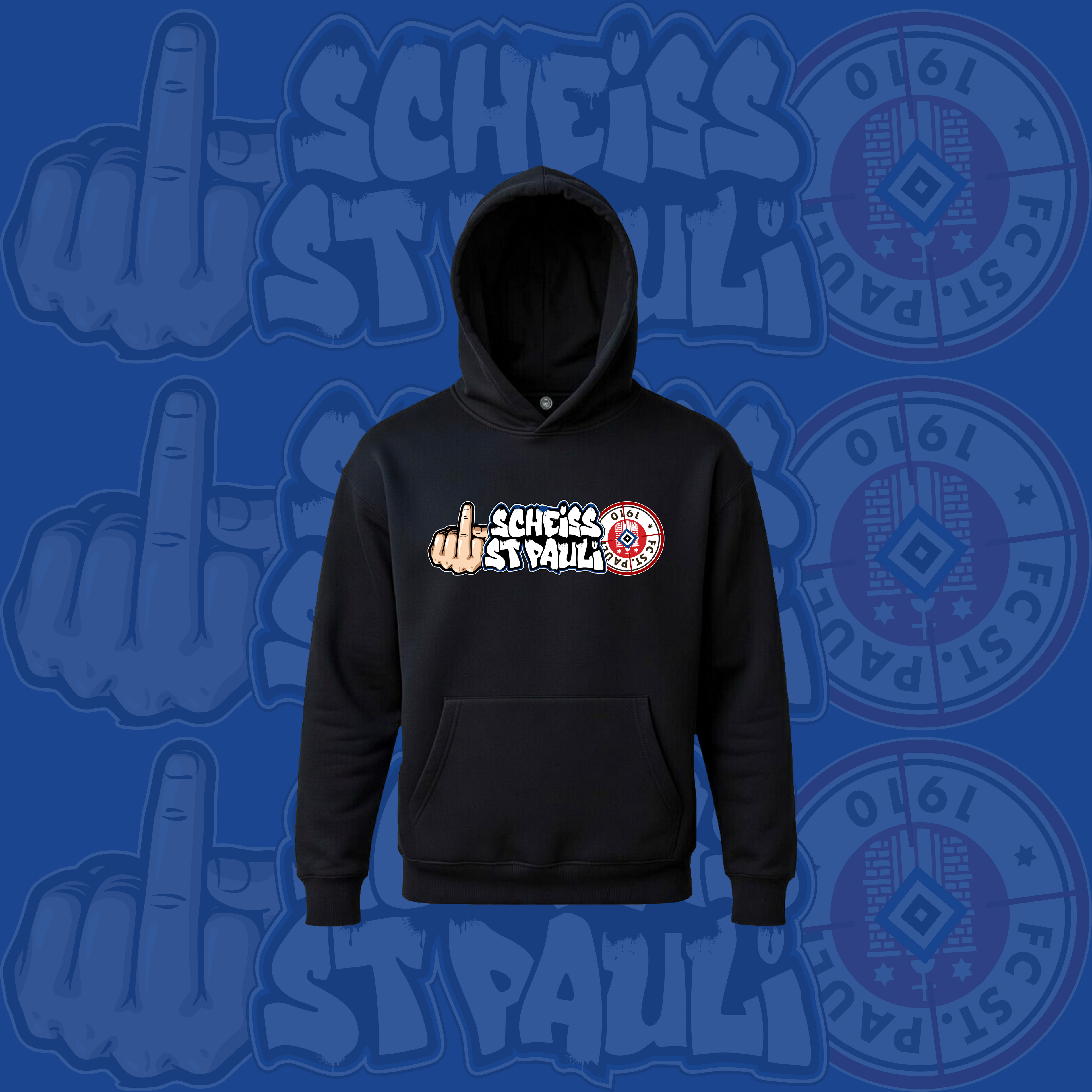 Adults Scheiss St Pauli Hoodie